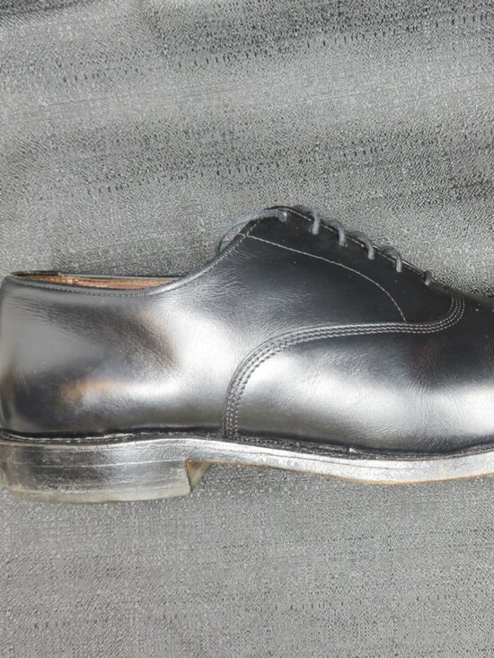 Allen Edmonds 24795 Park Avenue 5615 Black Cap Toe Derby Mens sz 9 B Oxford main image 9